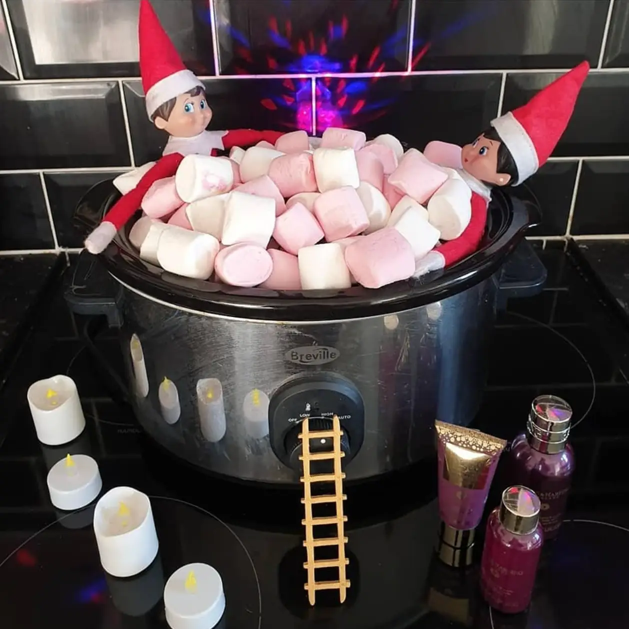 All you need is a bowl and a bag of marshmallows.