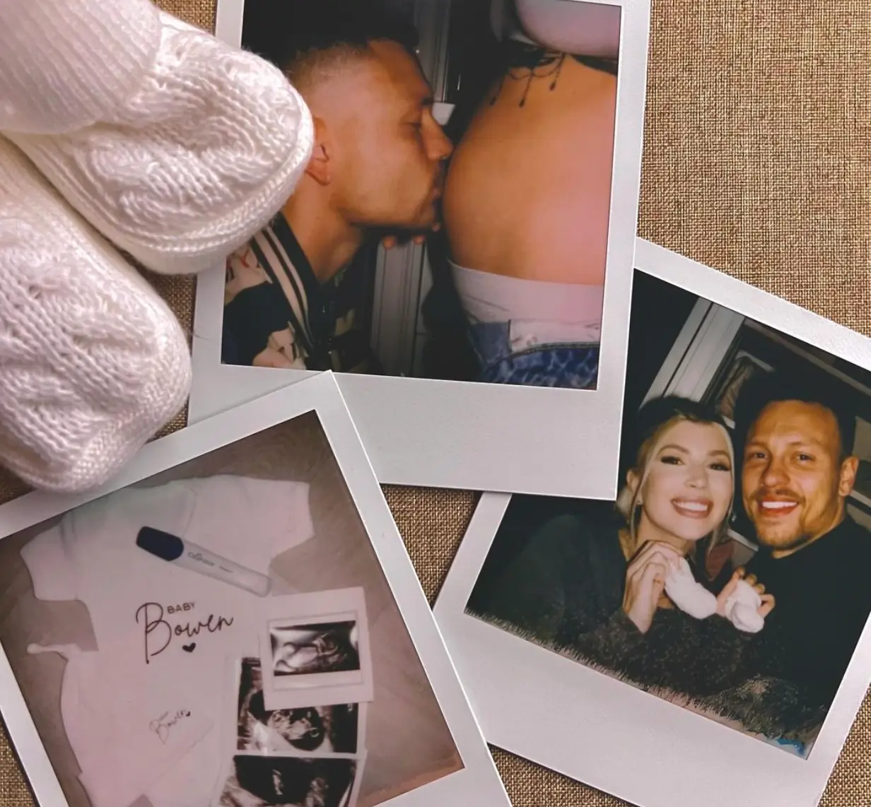 The couple announced the news on New Year's Day (