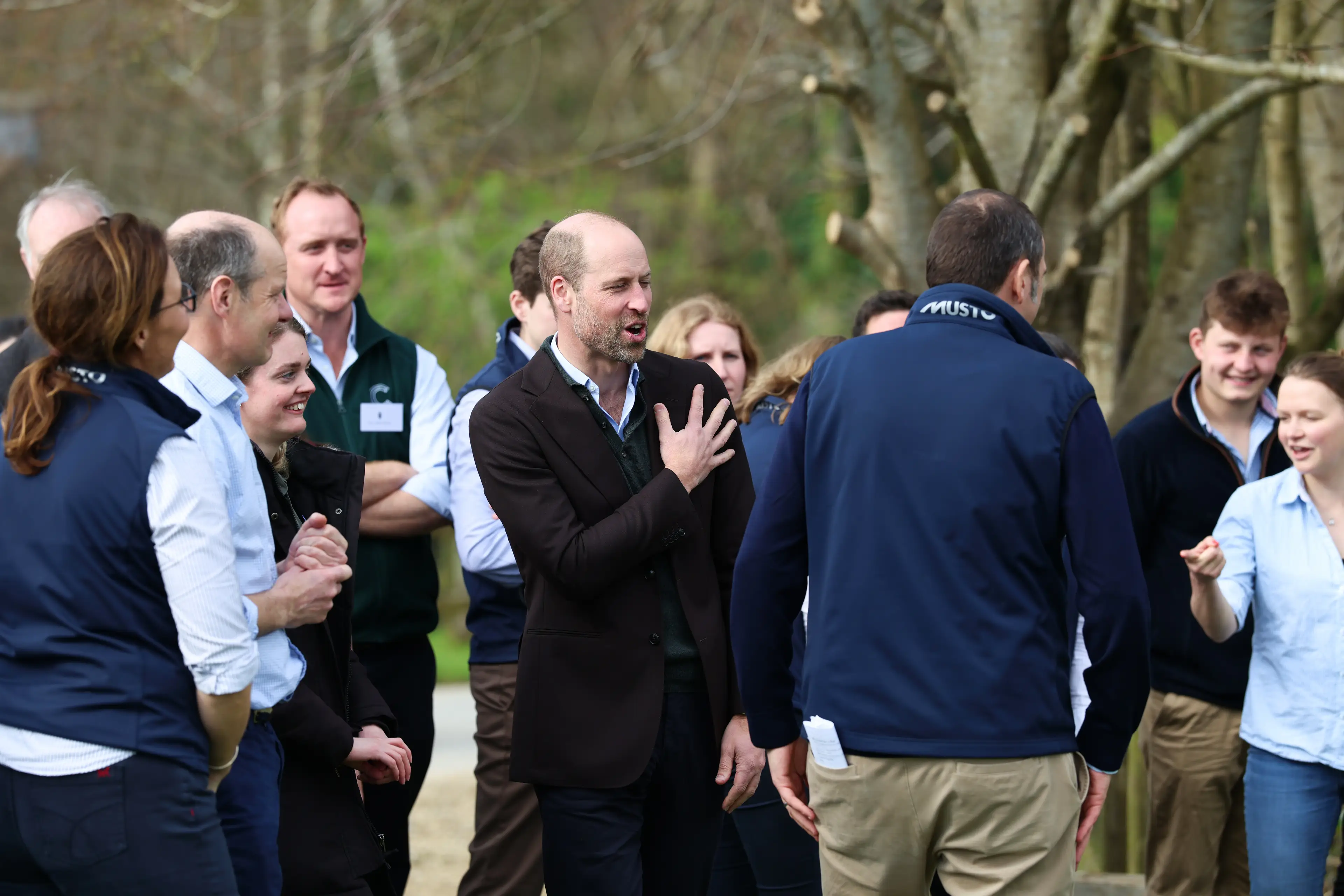 Prince William meeting farmers in Somerset (PA)