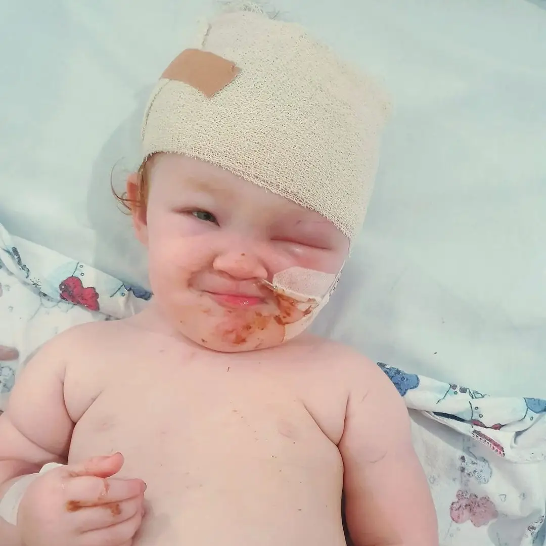 Millie fell from the trolley to the hard ground.