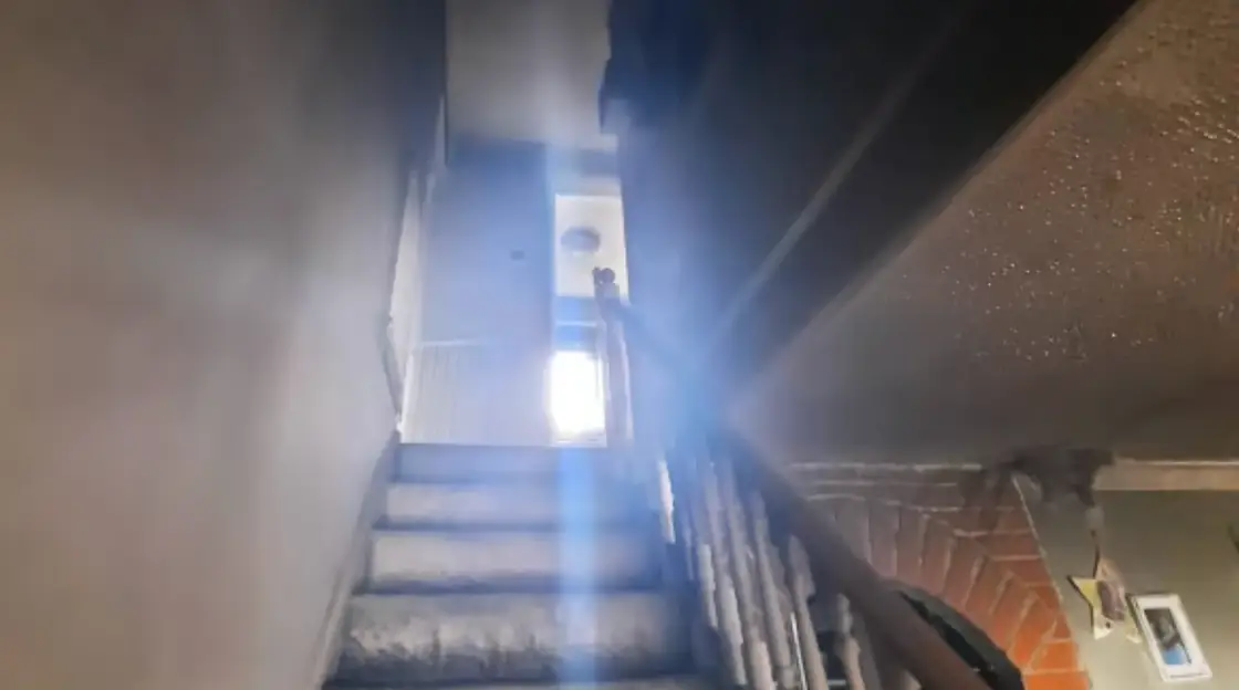 Smoke now stains the house throughout.