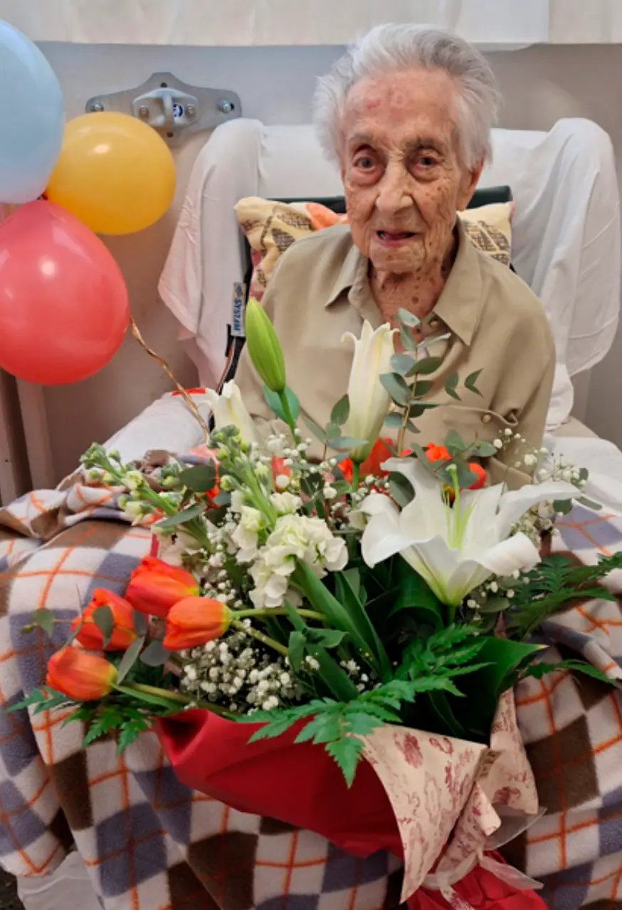 Ms Branyas died age 117. (X/@MariaBranyas112)