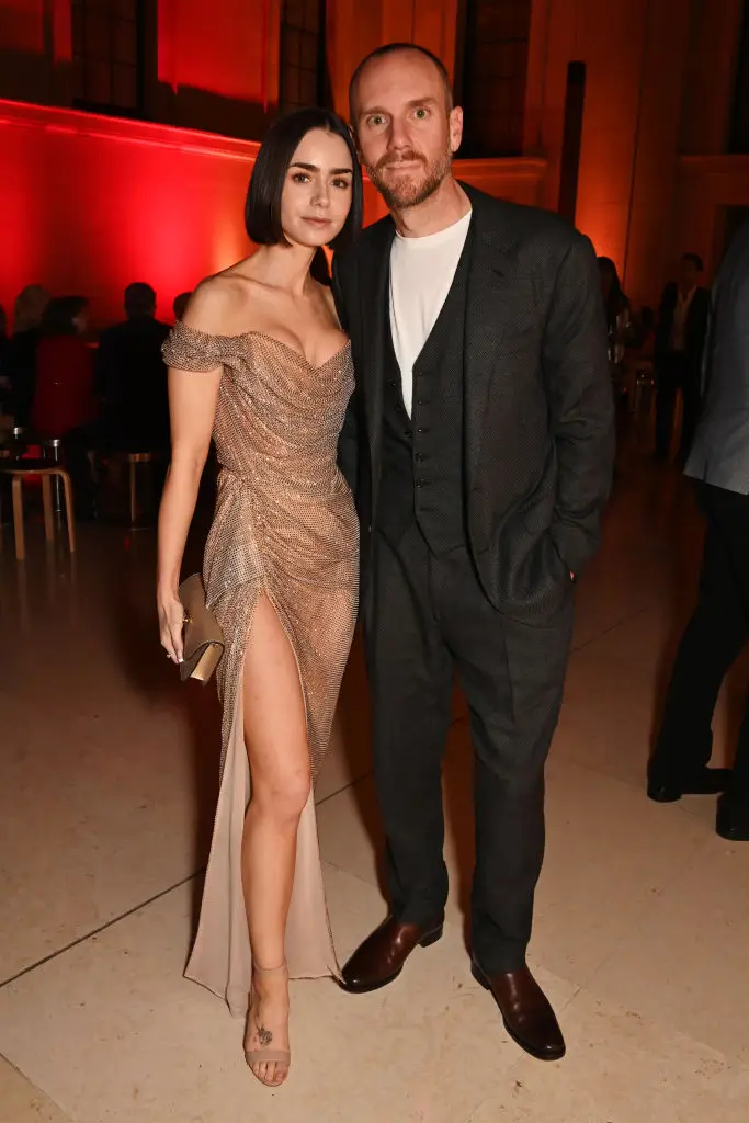 Lily Collins and Charlie McDowell have welcomed their first child together (Dave Benett/Getty Images for The Devil Wears Prada Musical)