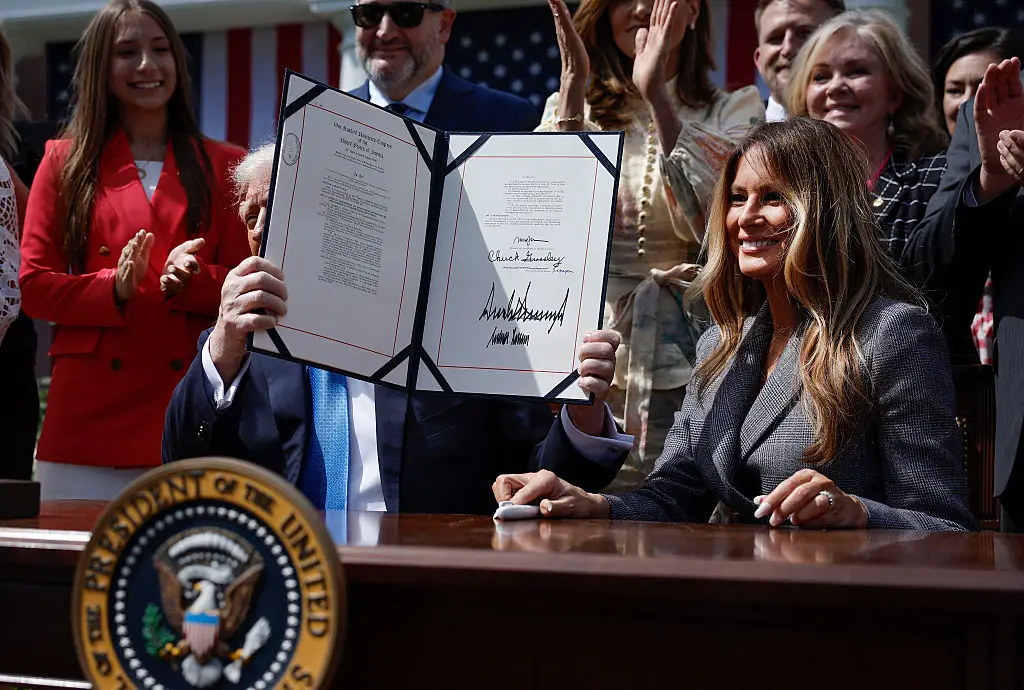 The Take It Down Act imposes penalties for online sexual exploitation (Chip Somodevilla / Staff / Getty Images)