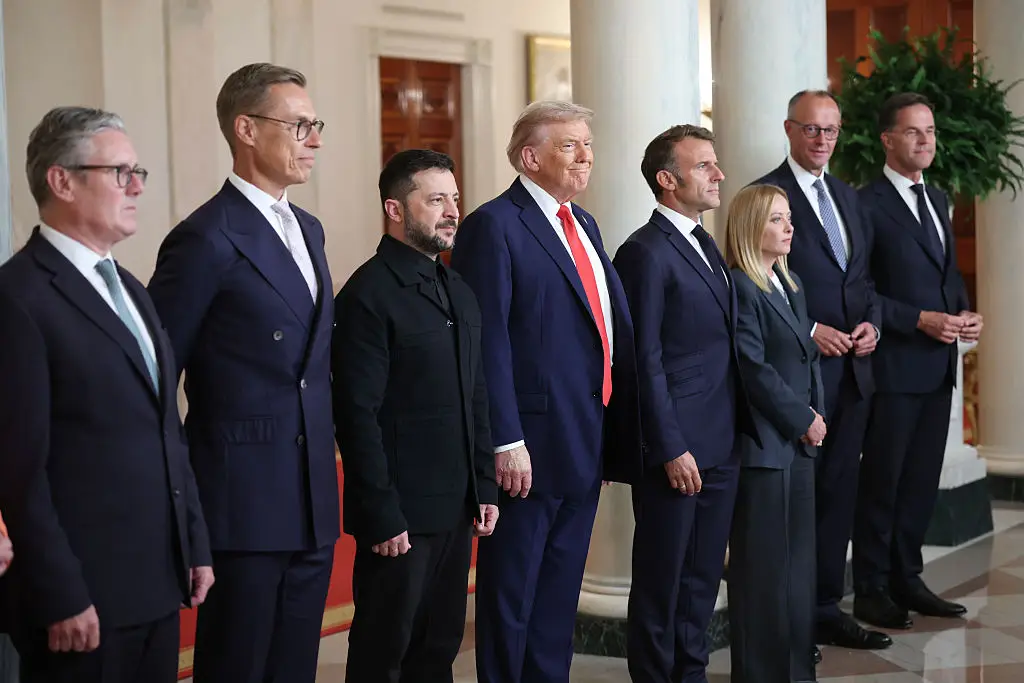 Trump met with EU leaders on Monday (Win McNamee/Getty Images)