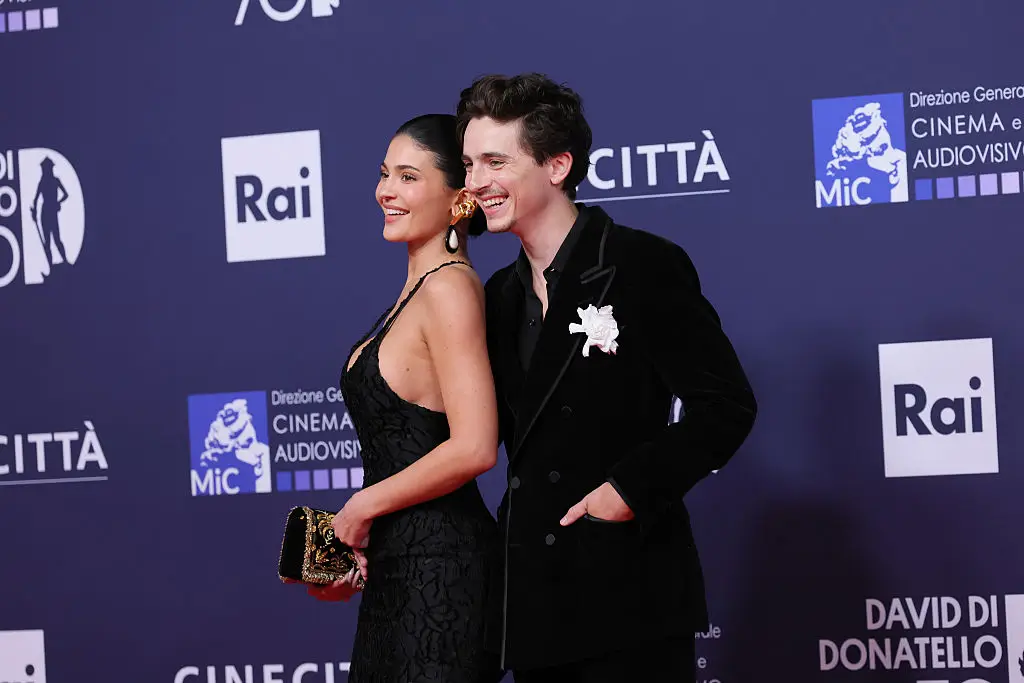 Photos of Kylie Jenner at Jeff Bezos $50m wedding have sparked theory about her relationship with Timothée Chalamet (Vittorio Zunino Celotto / Staff / Getty Images)
