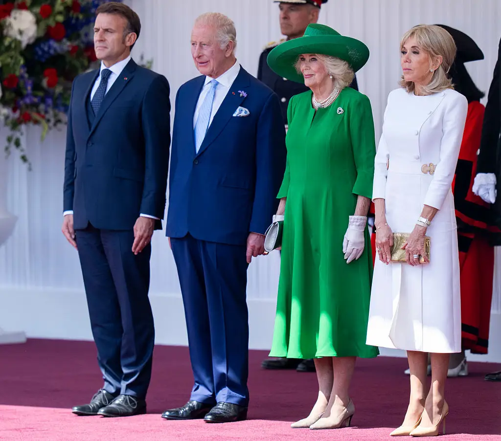 The British royals have rolled out the red carpet for Emmanuel Macron and his wife Brigitte (Mark Cuthbert/Getty Images)