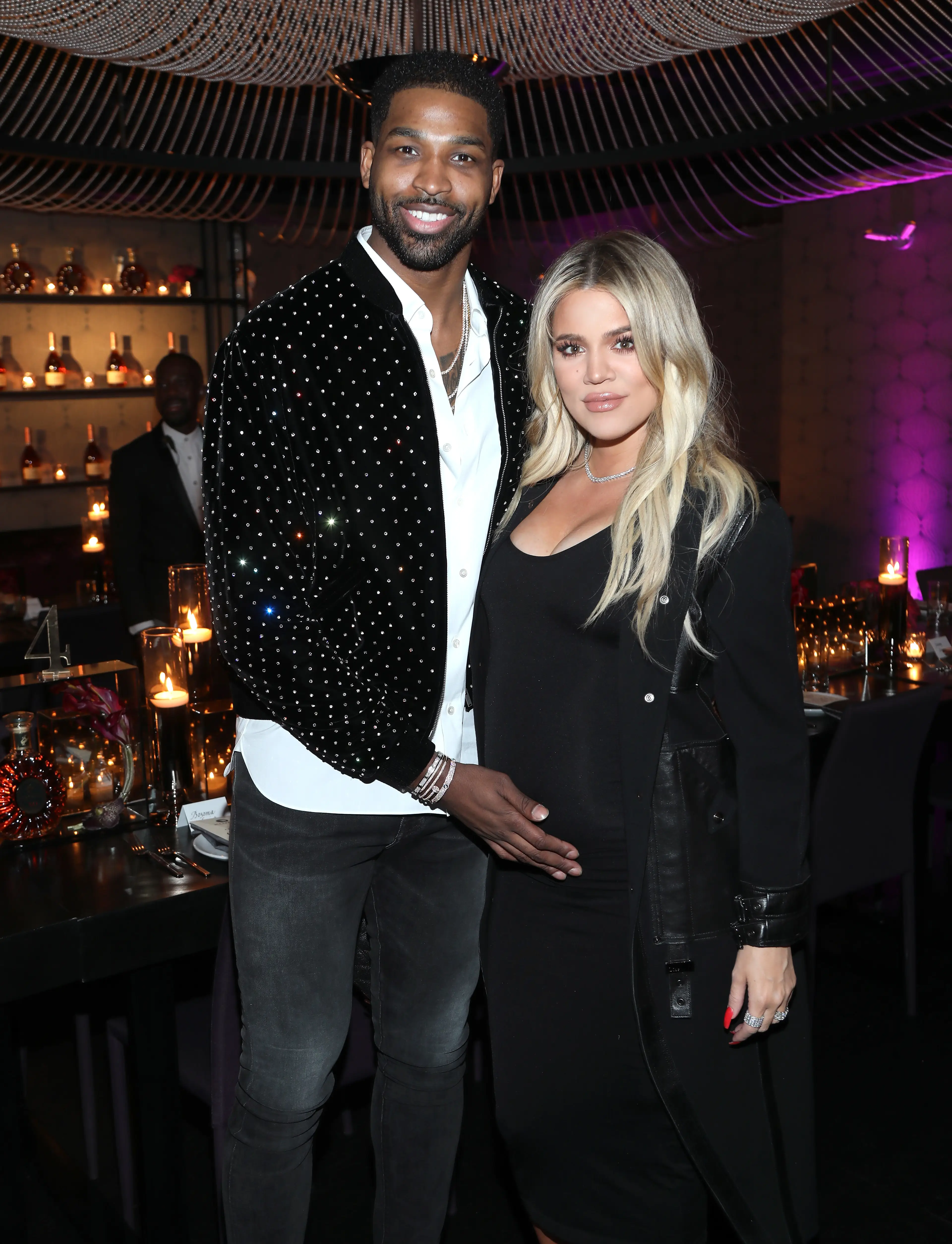 Khloé Kardashian's ex Tristan Thompson has been slammed after sharing a snap posing with JD Vance (Jerritt Clark/Getty Images for Klutch Sports Group)