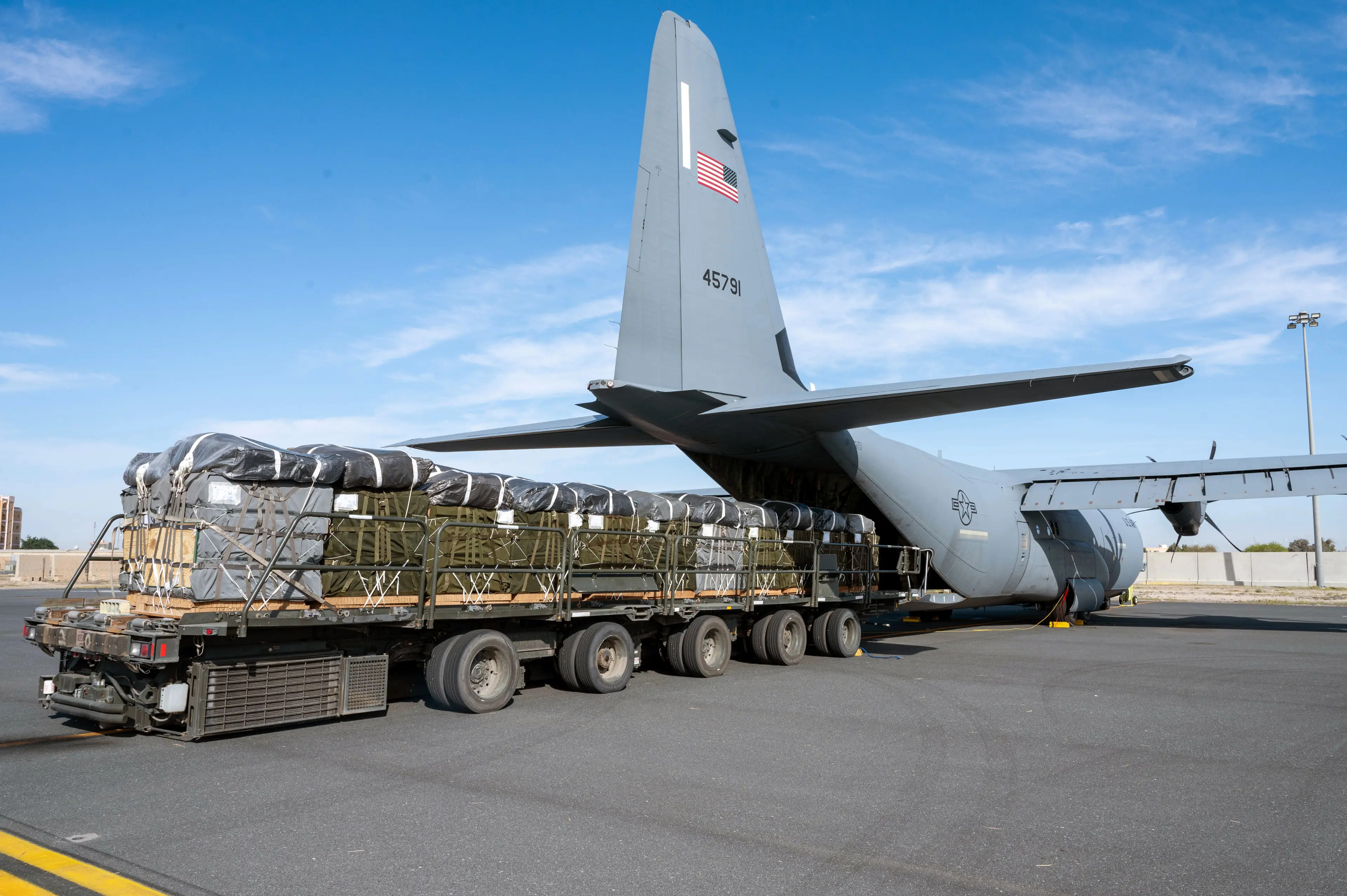 Gaza is facing a rapidly deteriorating starvation crisis as Israel continues to block aid into the territory (U.S. Air Force via Getty Images)