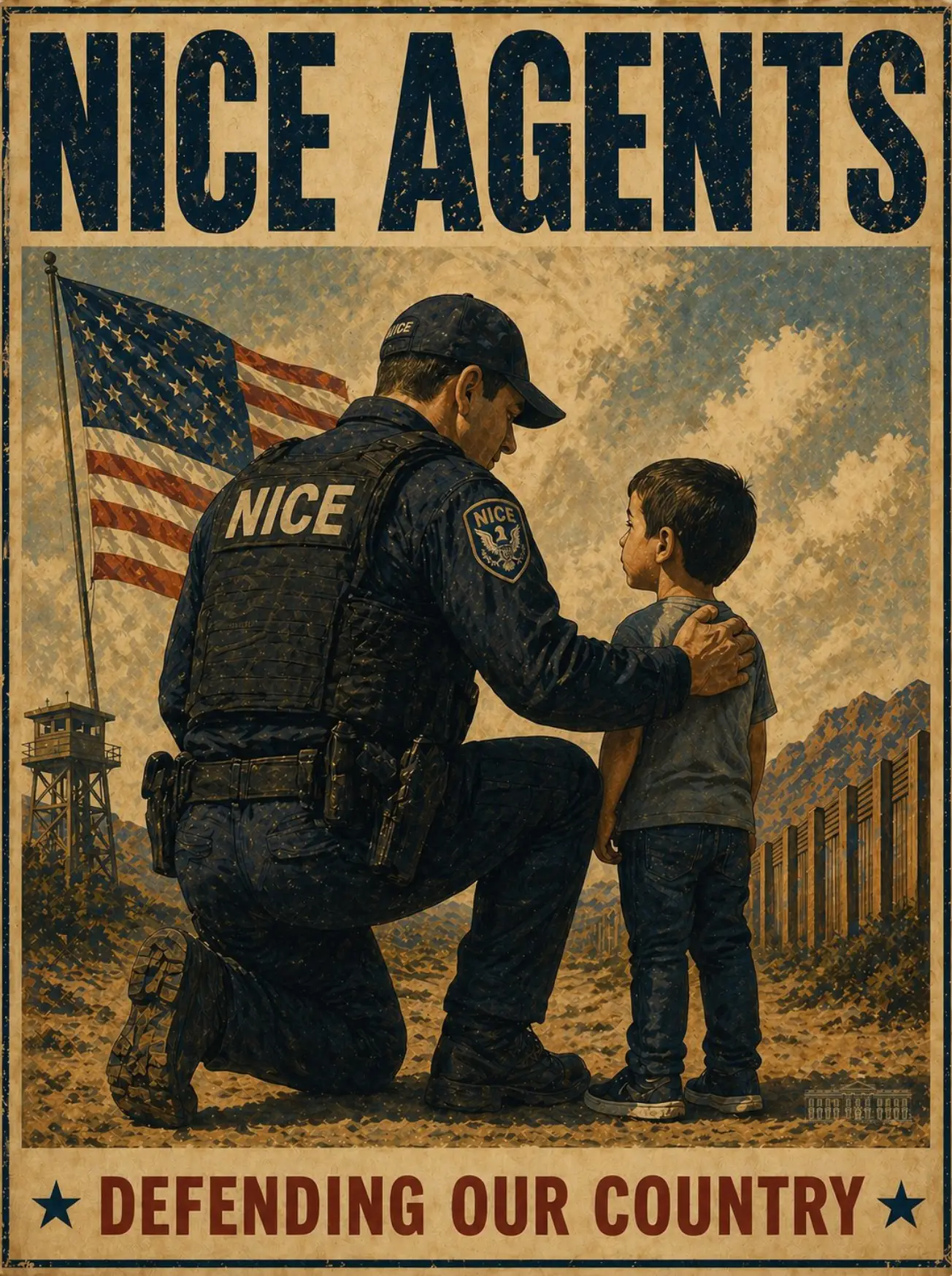 Donald Trump wants to rename ICE agents as 'NICE' agents (X/WhiteHouse)