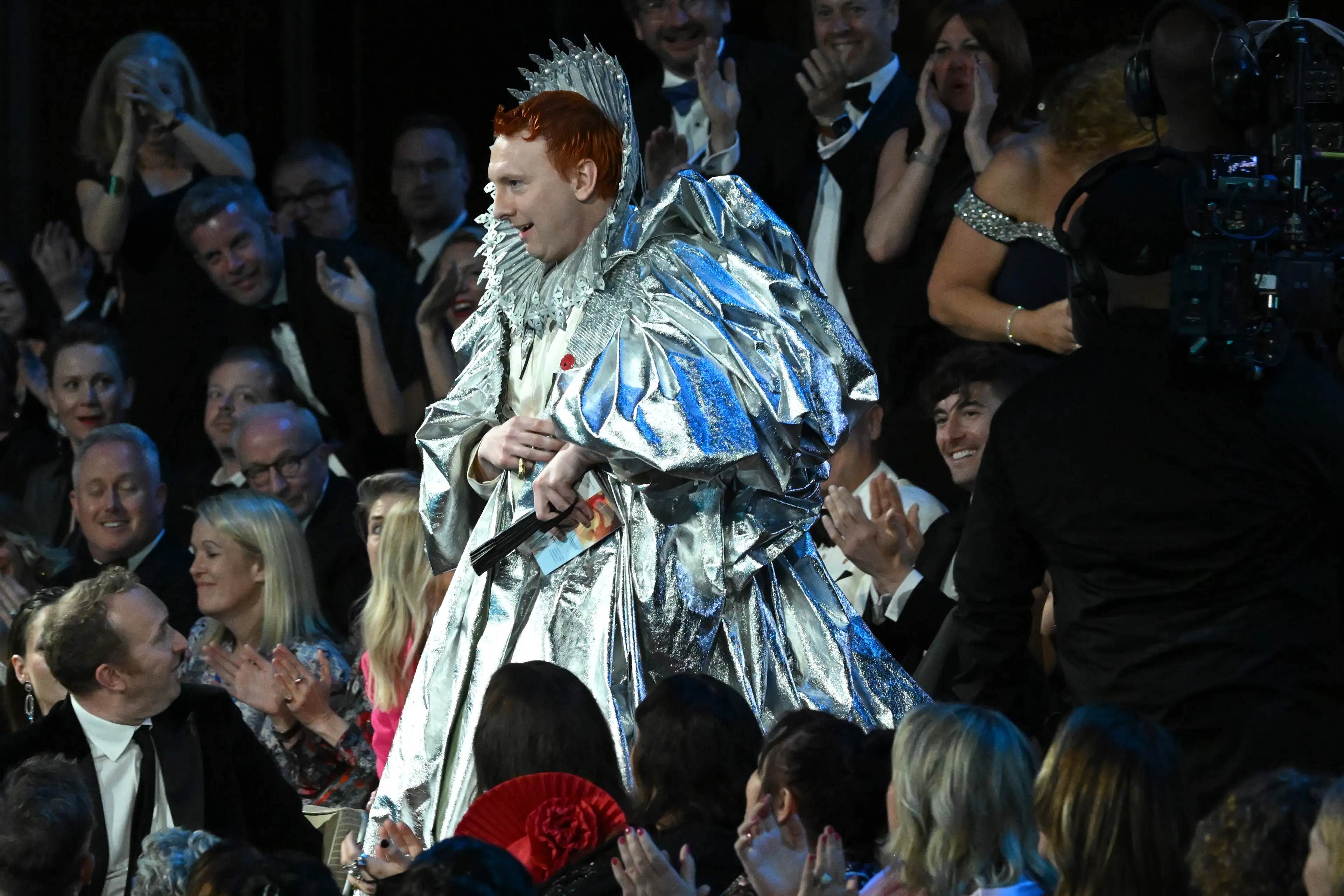The comedian thanked Anne Boleyn in his acceptance speech. (Stuart Wilson/BAFTA/Getty Images for BAFTA)