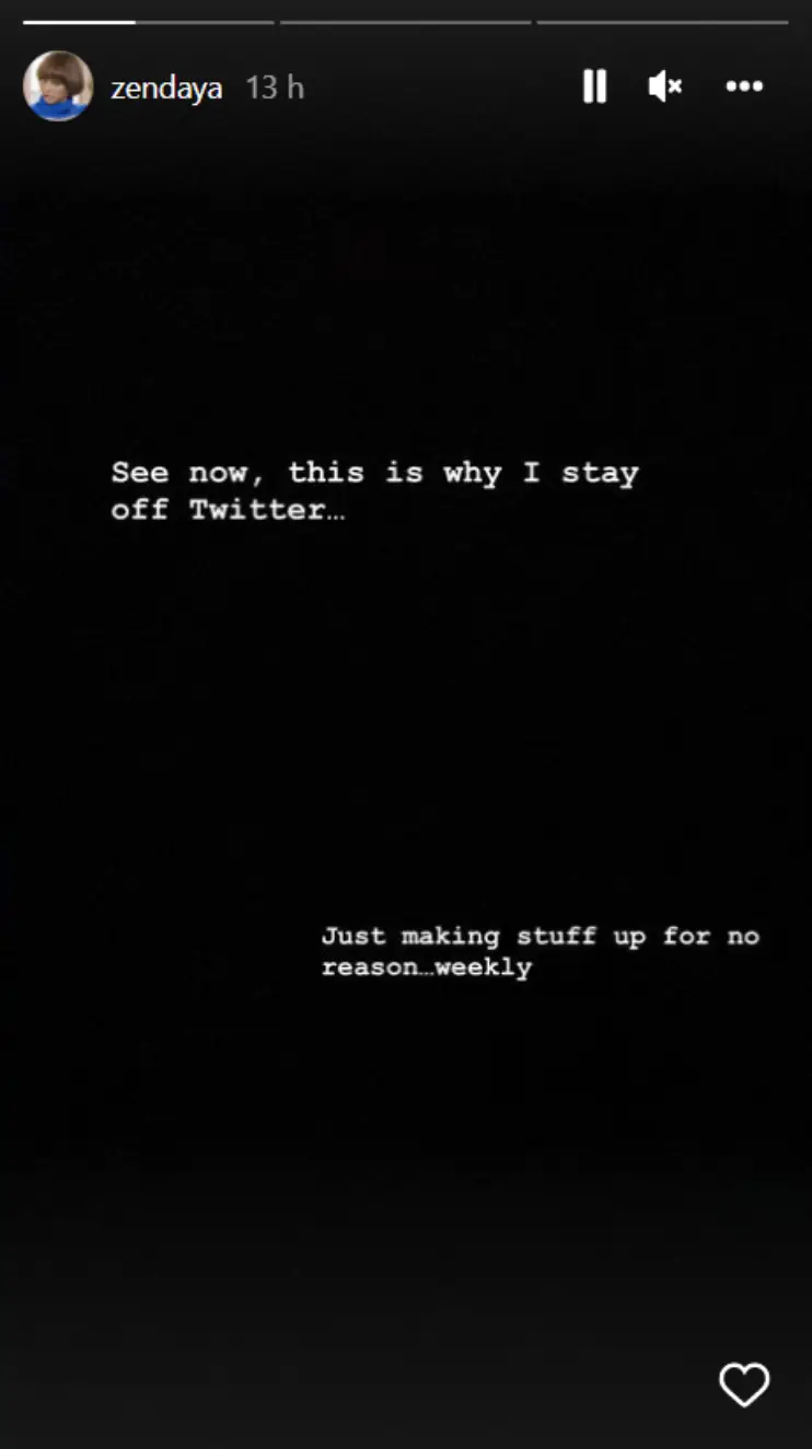 Zendaya has denied the pregnancy rumours.