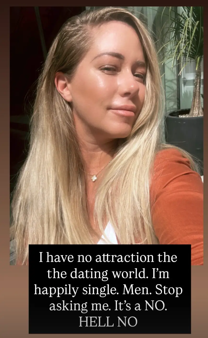 Since her marriage to Hask Baskett ended in 2018, she's sworn off men completely (Instagram/kendrawilkinson)