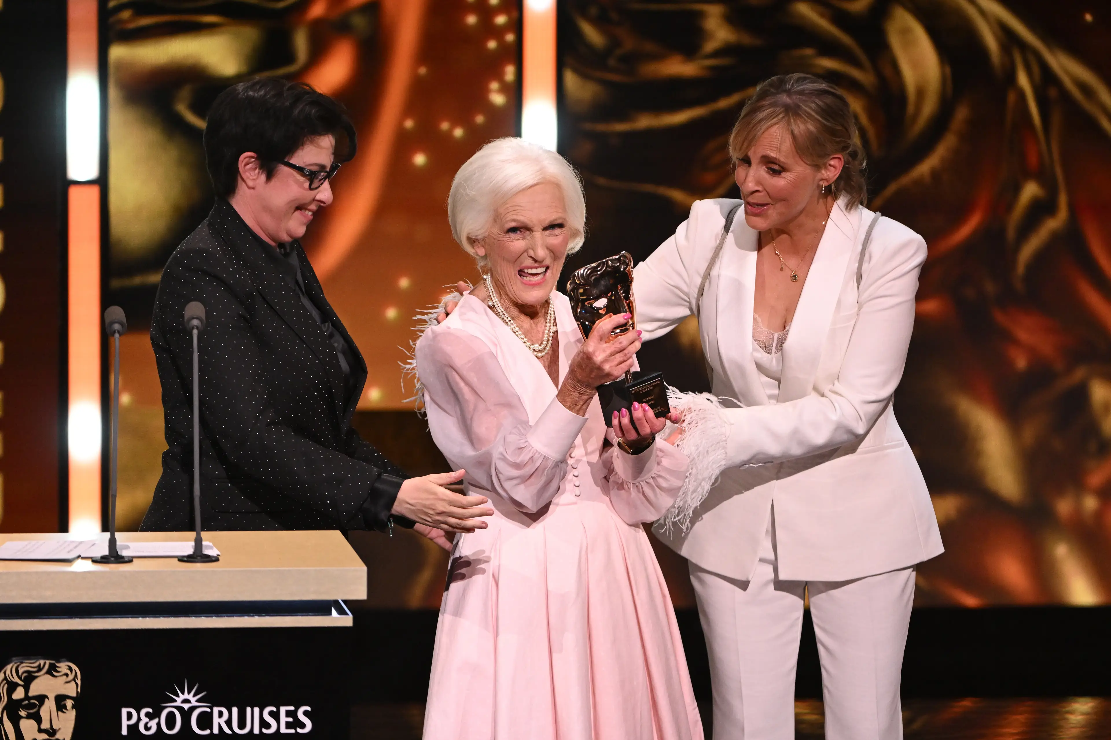 She thanked Mel and Sue for 'leading her astray' (Jeff Spicer/BAFTA/Getty Images for BAFTA)