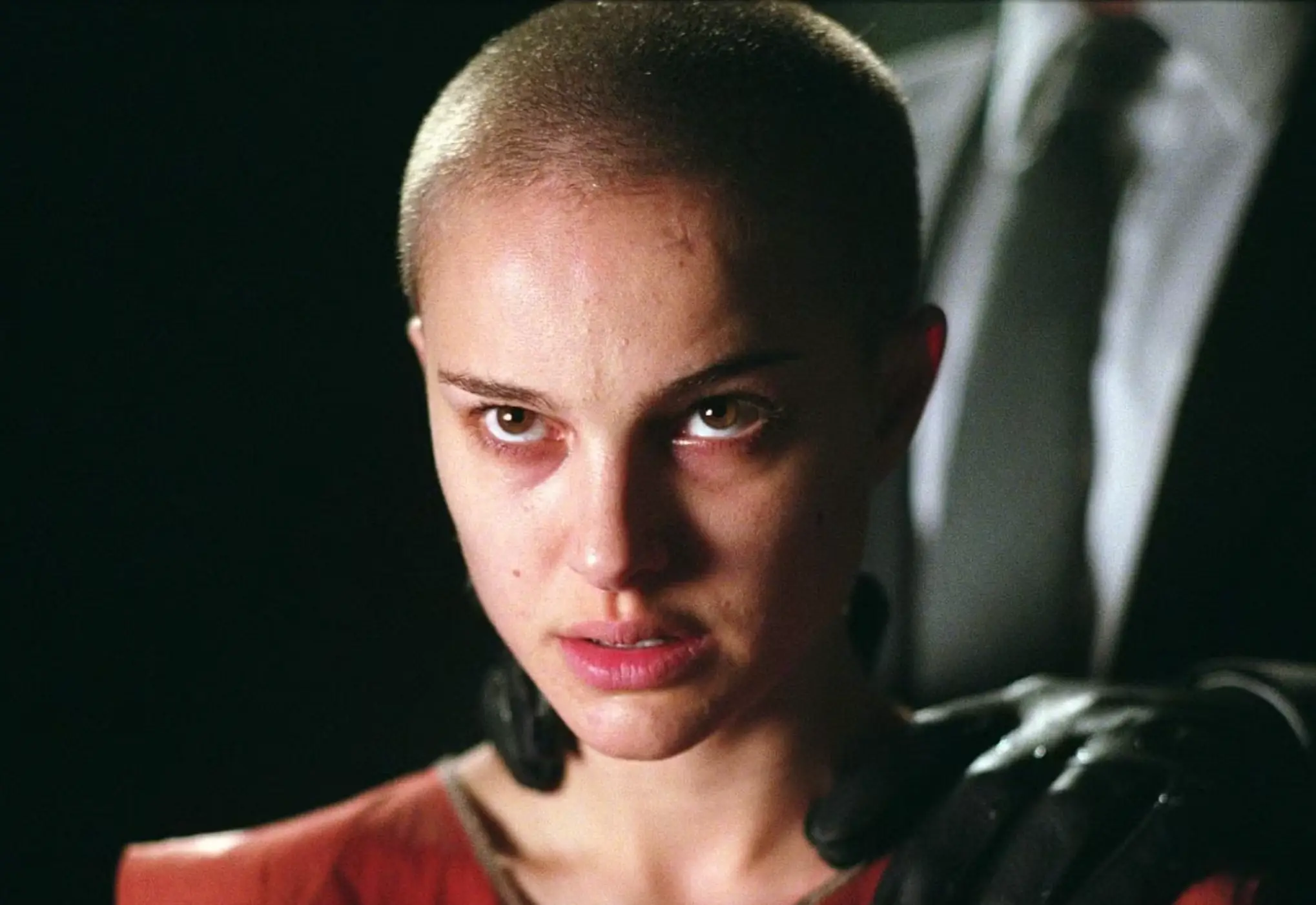 Portman in V for Vendetta (Warner Bros.)