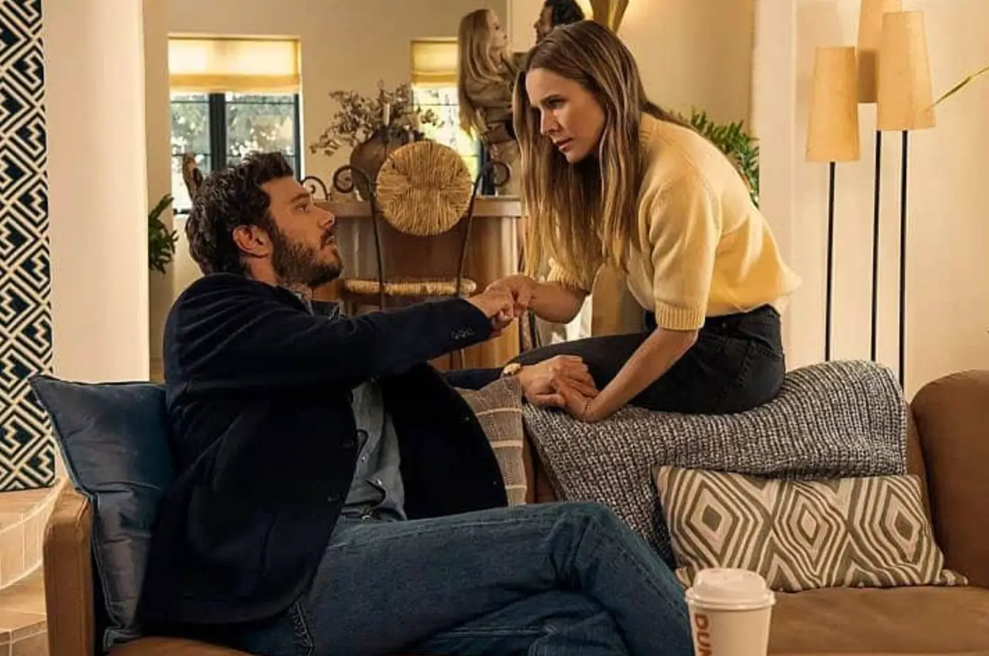 Nobody Wants This fans have hit out at the show's 'cringe' product placement (Netflix)