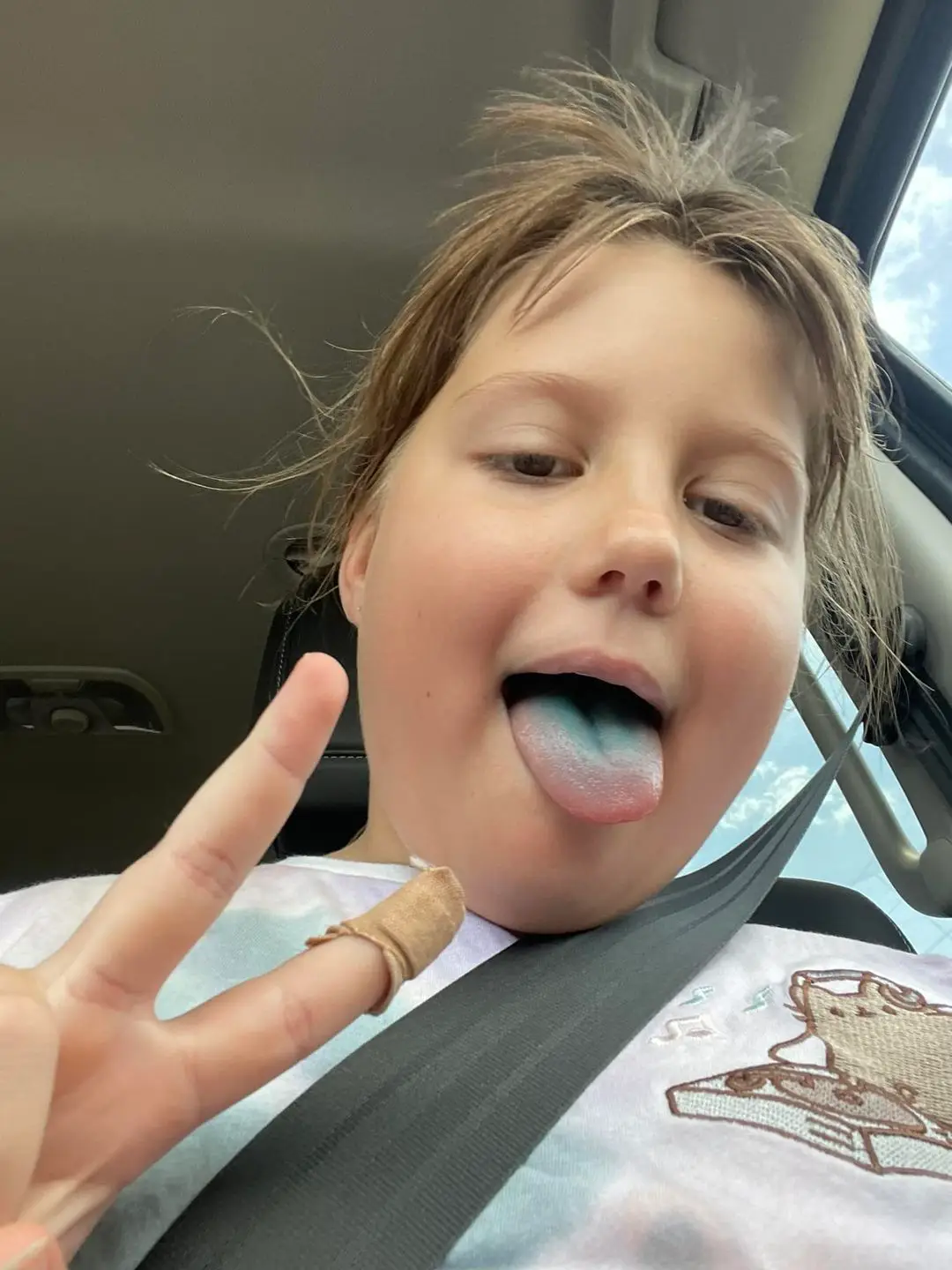 Zali June Breitkreutz, 8, tragically died in her sleep last week after complaining about a ‘mild headache’.