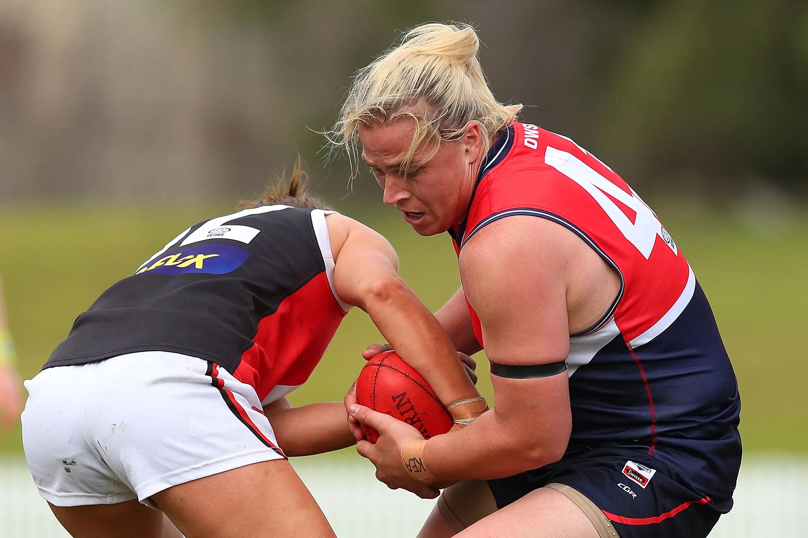 Mouncey expressed her hopes to play for a female Olympic team (Graham Denholm/AFL Media/Getty Images)