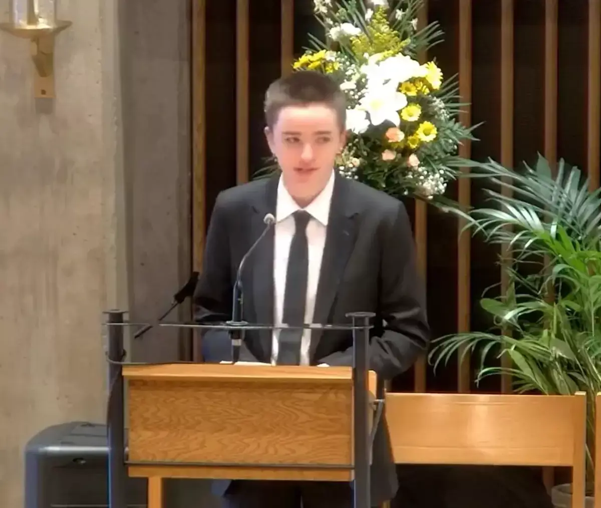 The stars' child re-introduced themselves as Fin. (facebook)