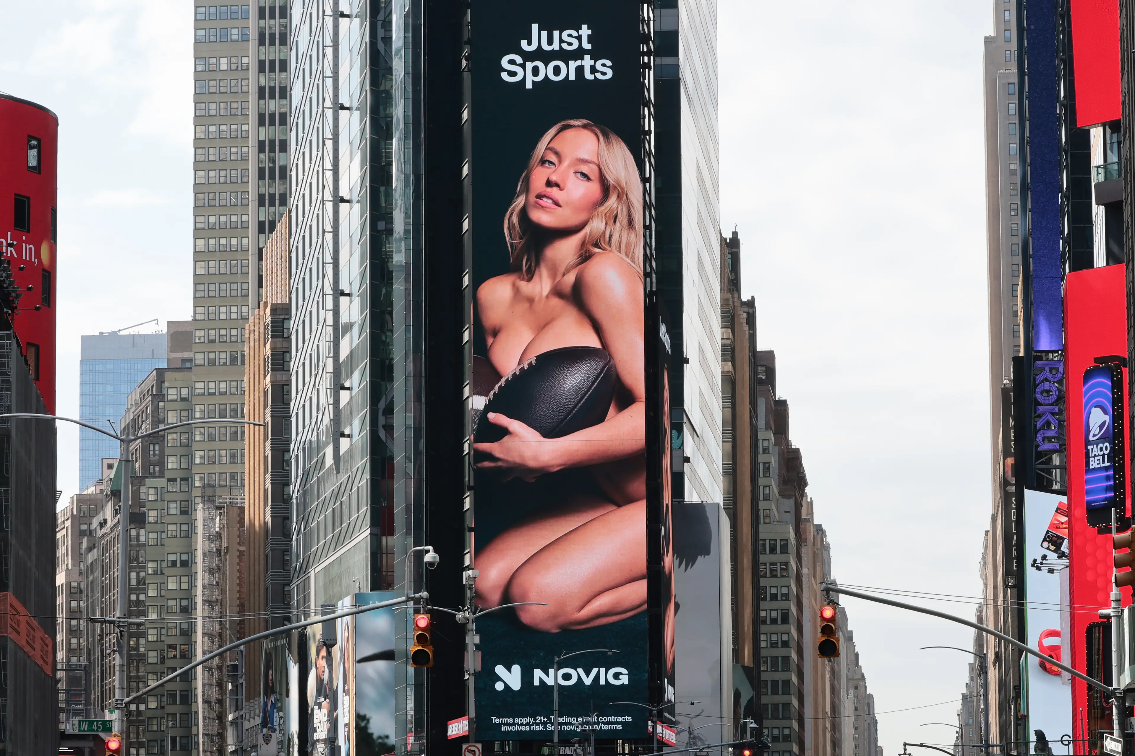 Sweeney previously attempted to defend the advert (Michael M. Santiago/Getty Images)
