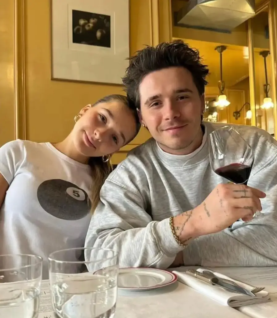 Brooklyn's post came after his younger sister Harper's Valentine's Day tribute (Instagram/@brooklynbeckham)