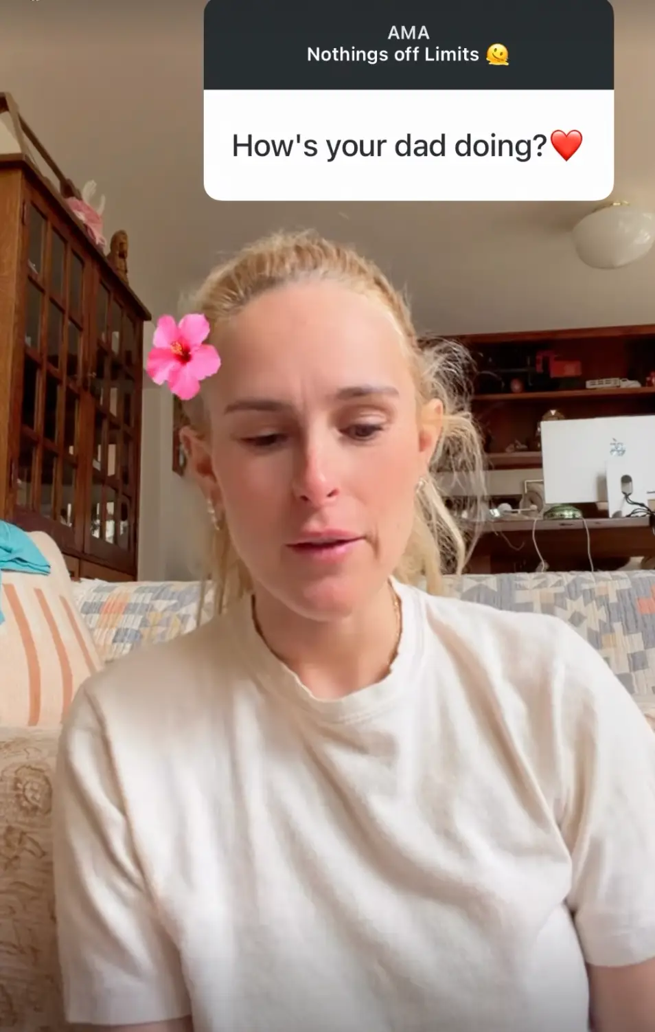 She explained how she's so 'grateful' she still gets to hug him and see him (Instagram/rumerwillis)