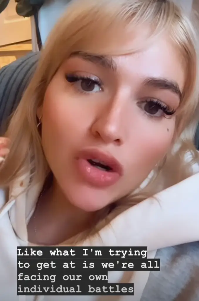 She hit out at her co-stars' 'ridiculous' behaviour (Instagram/@sacharjones)