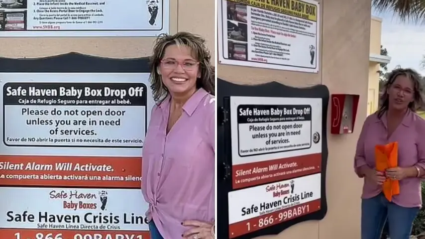 Newborn baby left in 'safe haven box' and founders said it was 'just a matter of time'