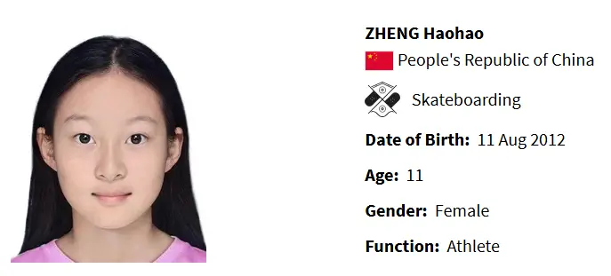 The 11-year-old is going for gold. (Olympics) 