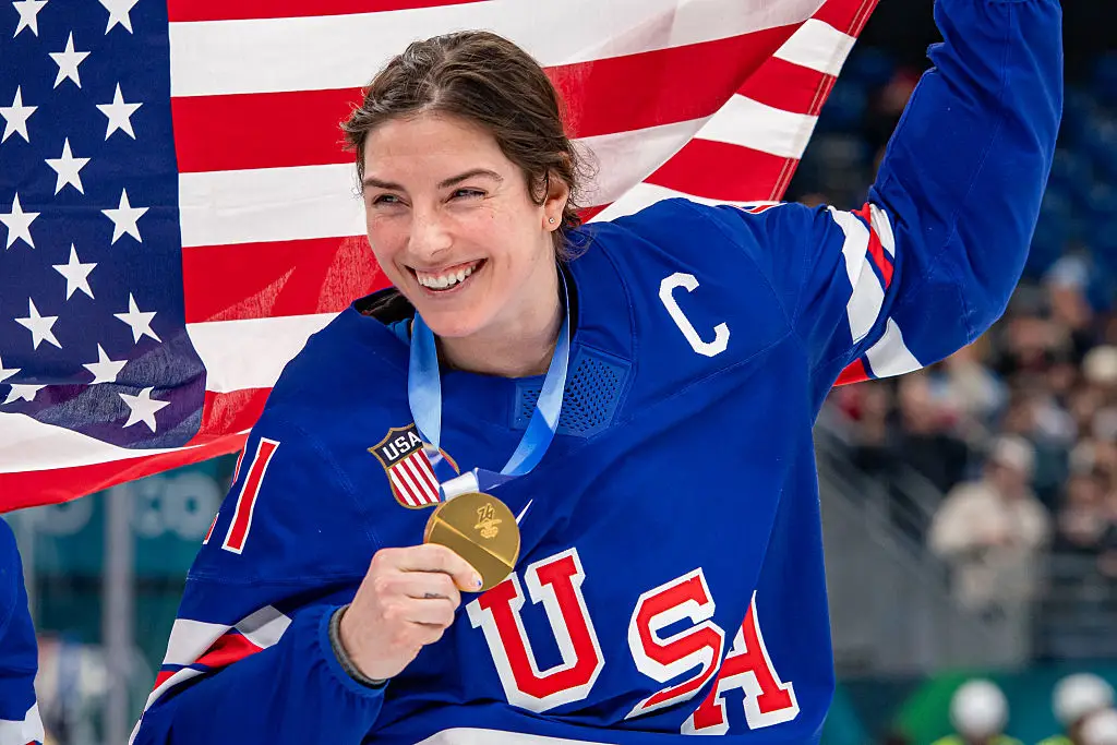 Women's team captain Hilary Knight addressed the 'distasteful' joke (RvS.Media/Monika Majer / Contributor / Getty Images)