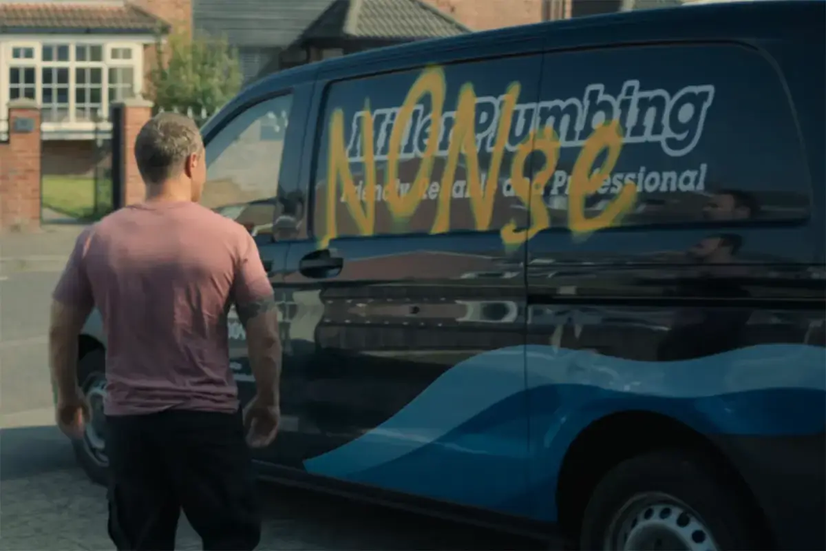 Eddie's birthday took a dark turn when his van was vandalised (Netflix)