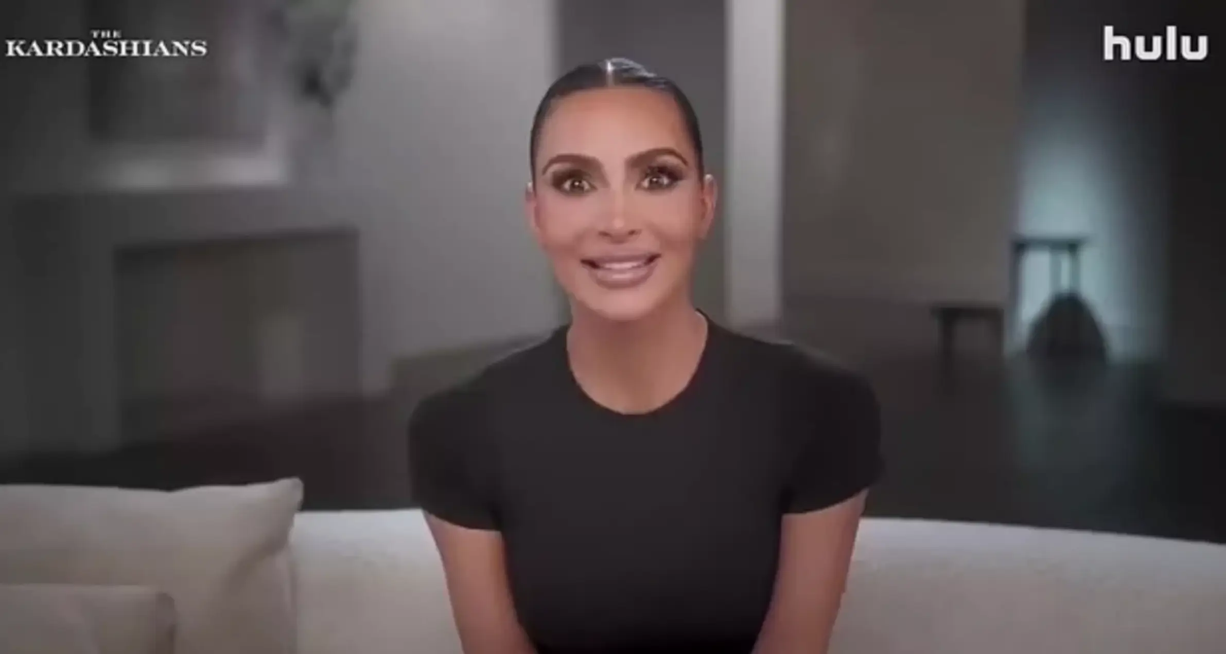 Kim Kardashian revealed her unusual sleep method on the latest series of The Kardashians. (Hulu)