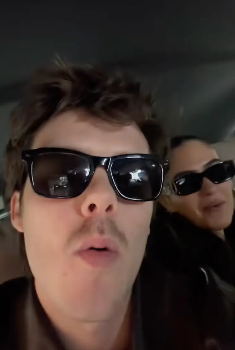 Cruz Beckham has divided fans over his response to older brother Brooklyn's bombshell claims last week (TikTok@cruzbeckham)