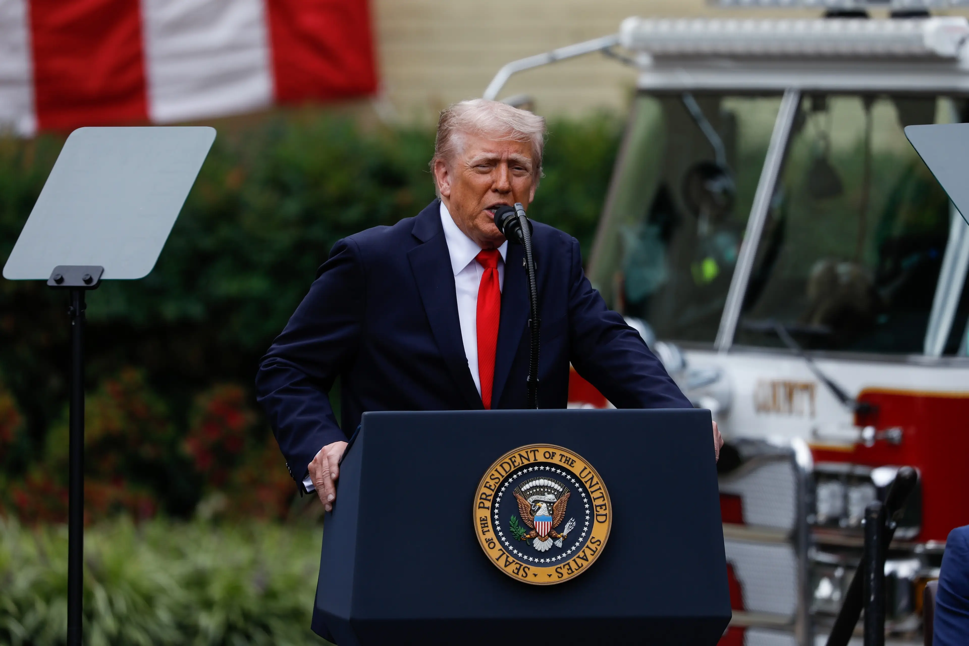 Trump spoke about the assassination at the 9/11 memorial (Yasin Öztürk/Anadolu via Getty Images)