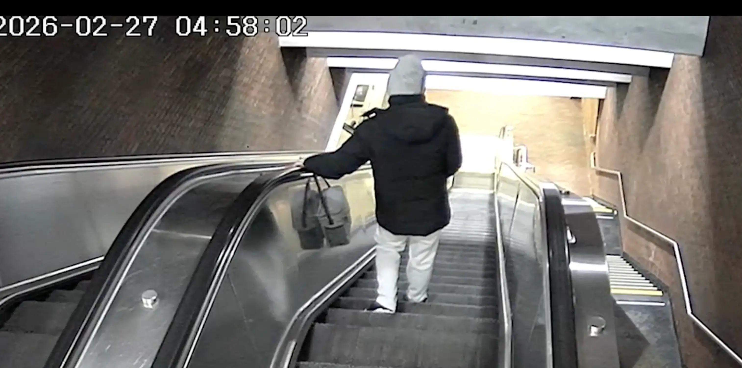 McCluskey’s clothing became trapped under the escalator and restricted his airway (MBTA)