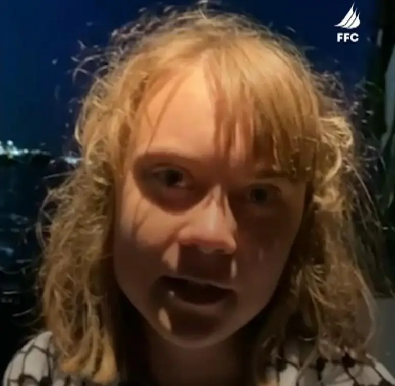 Thunberg was 'kidnapped' earlier this year (FFC)