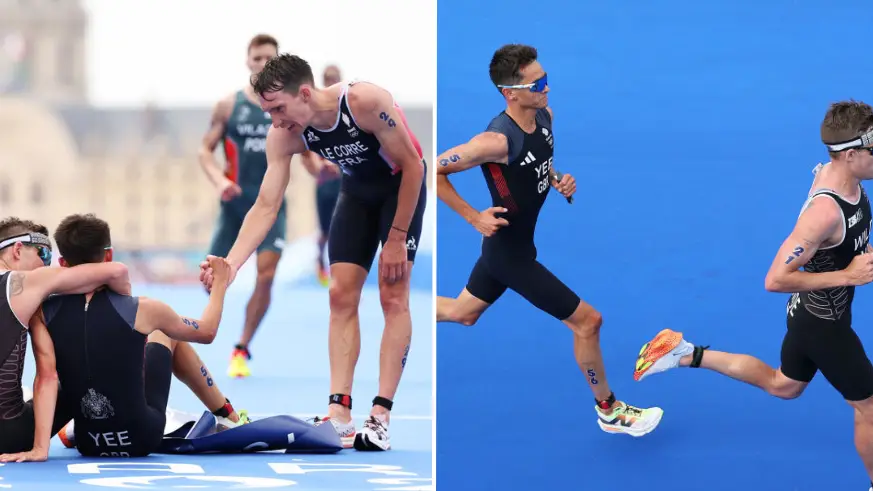 Olympic viewers have major respect after athlete makes unexpected sacrifice to help his teammate