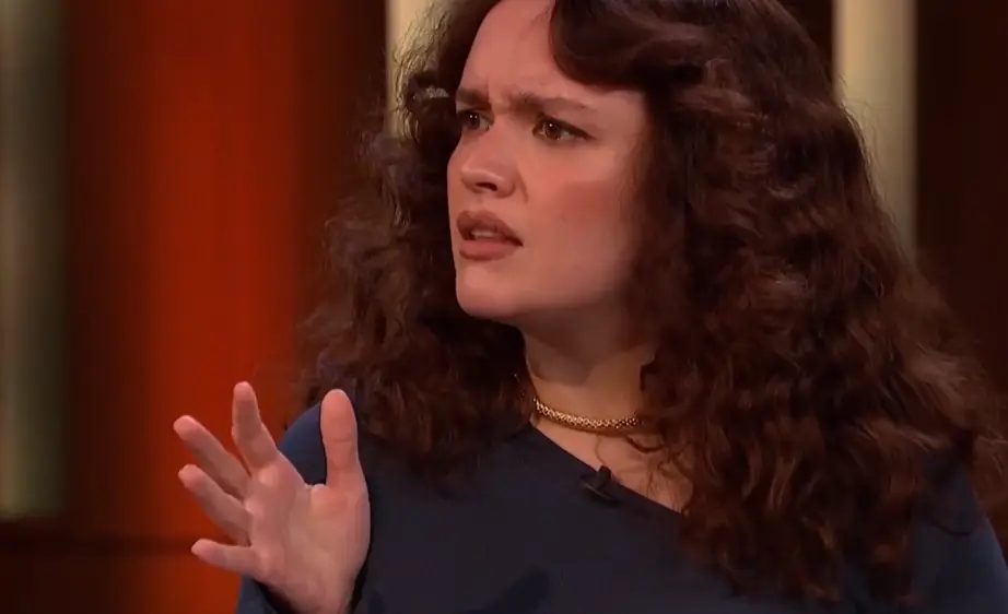 Olivia teamed up with the costume department for the prank but her colleague didn't react how she thought (BBC One)