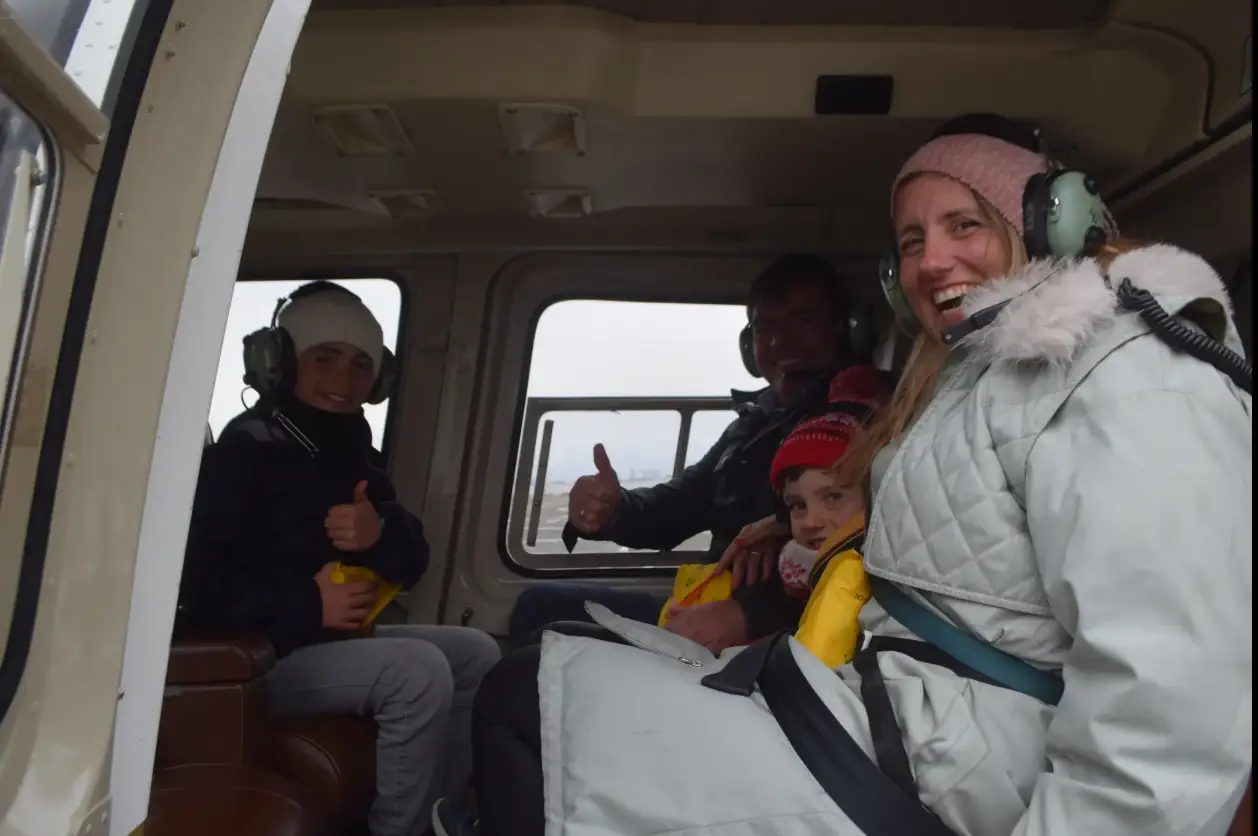 The gut-wrenching pictures show the family before take off (New York Helicopter Tours LLC)