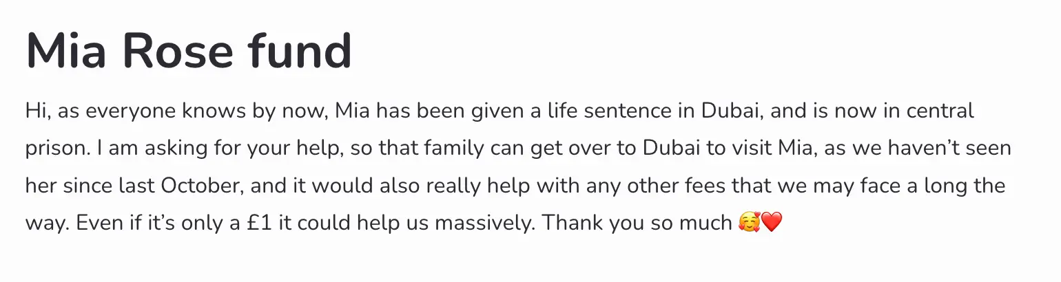 The new fundraiser has raised £70 of its £5,000 goal (GiveSendGo)