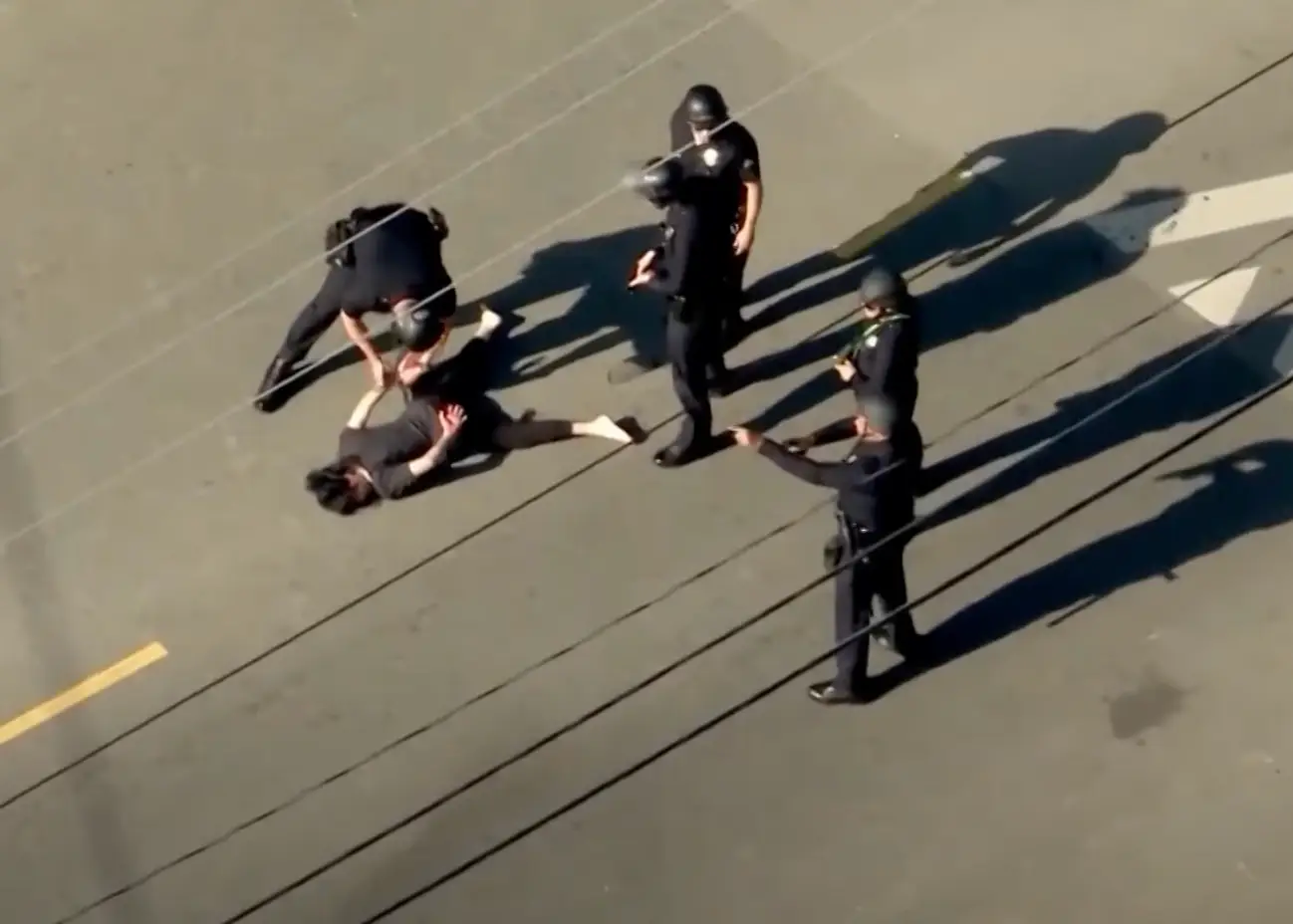 Jillian ended up surrendering to police (KTLA)