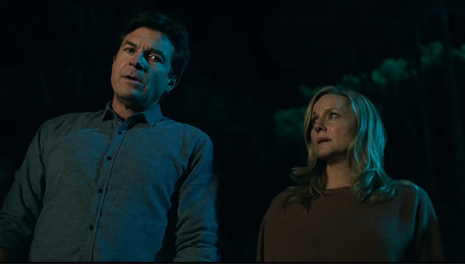 Jason Bateman and Laura Linney as Marty and Wendy Byrde (