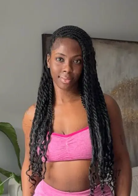 The 25-year-old fitness influencer has backtracked on her trans inclusive policy for The Girls Spot (Instagram/@nataleebarnett_)