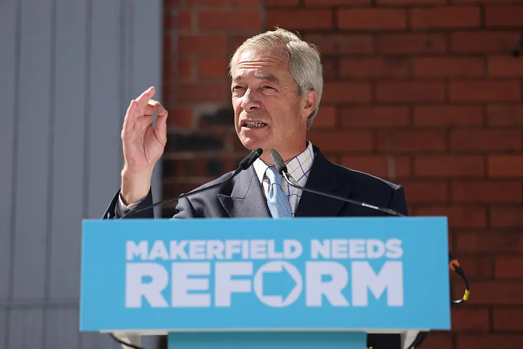 Farage said if Reform UK got into office, they would repeal the Equality Act on day one (Ryan Jenkinson/Getty Images)