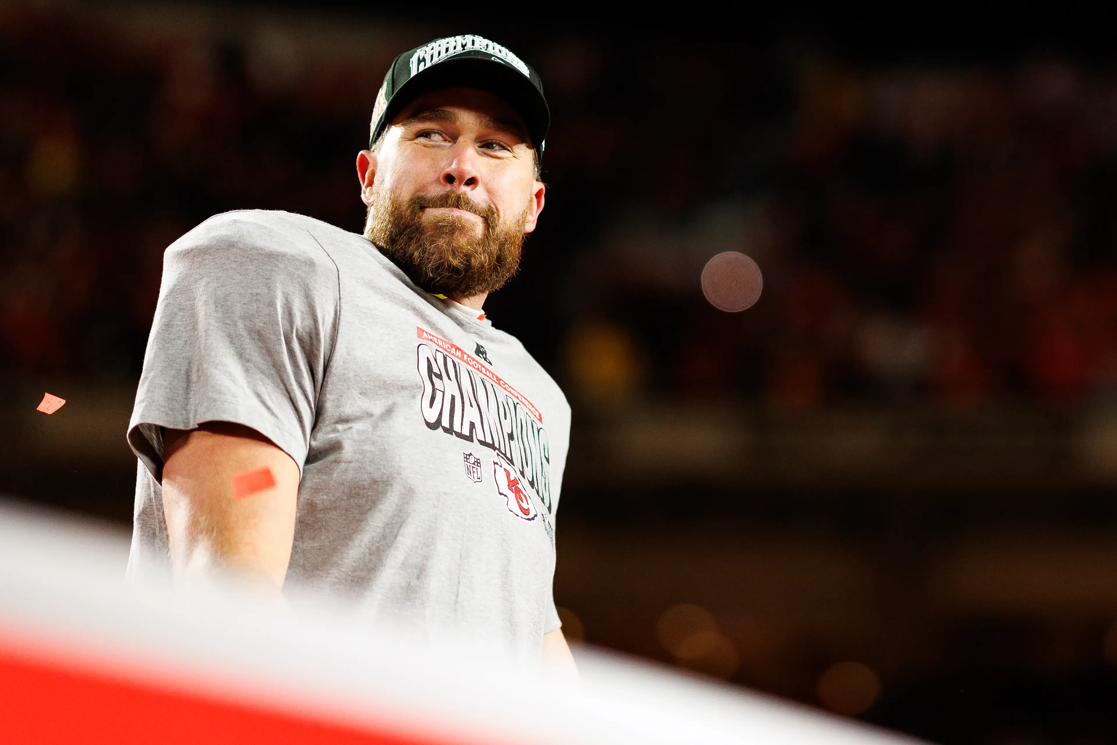 Travis is instead preparing for this year's Super Bowl (Brooke Sutton/Getty Images)