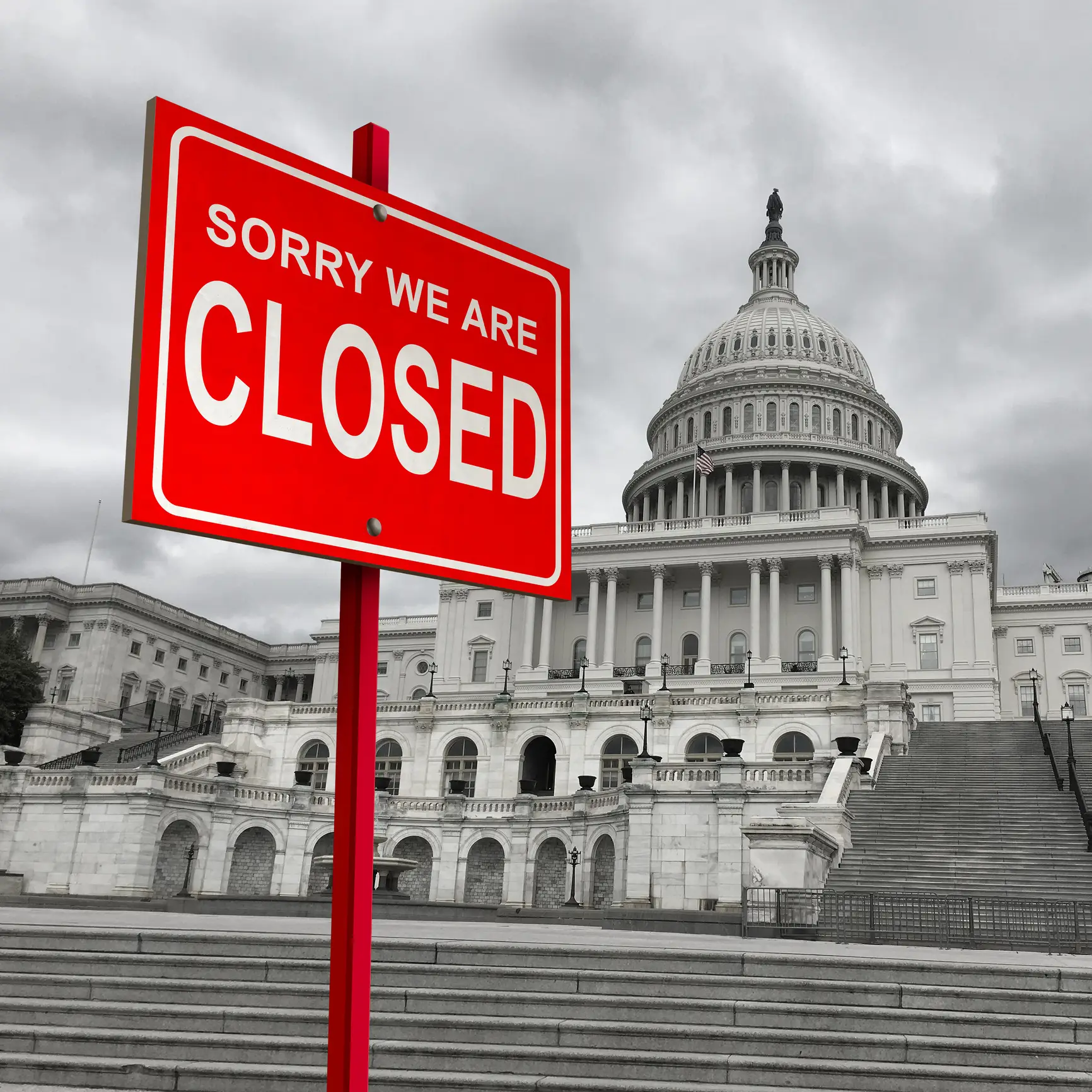 The US government has shut down - what happens next? (Kent Nishimura/Getty Images)