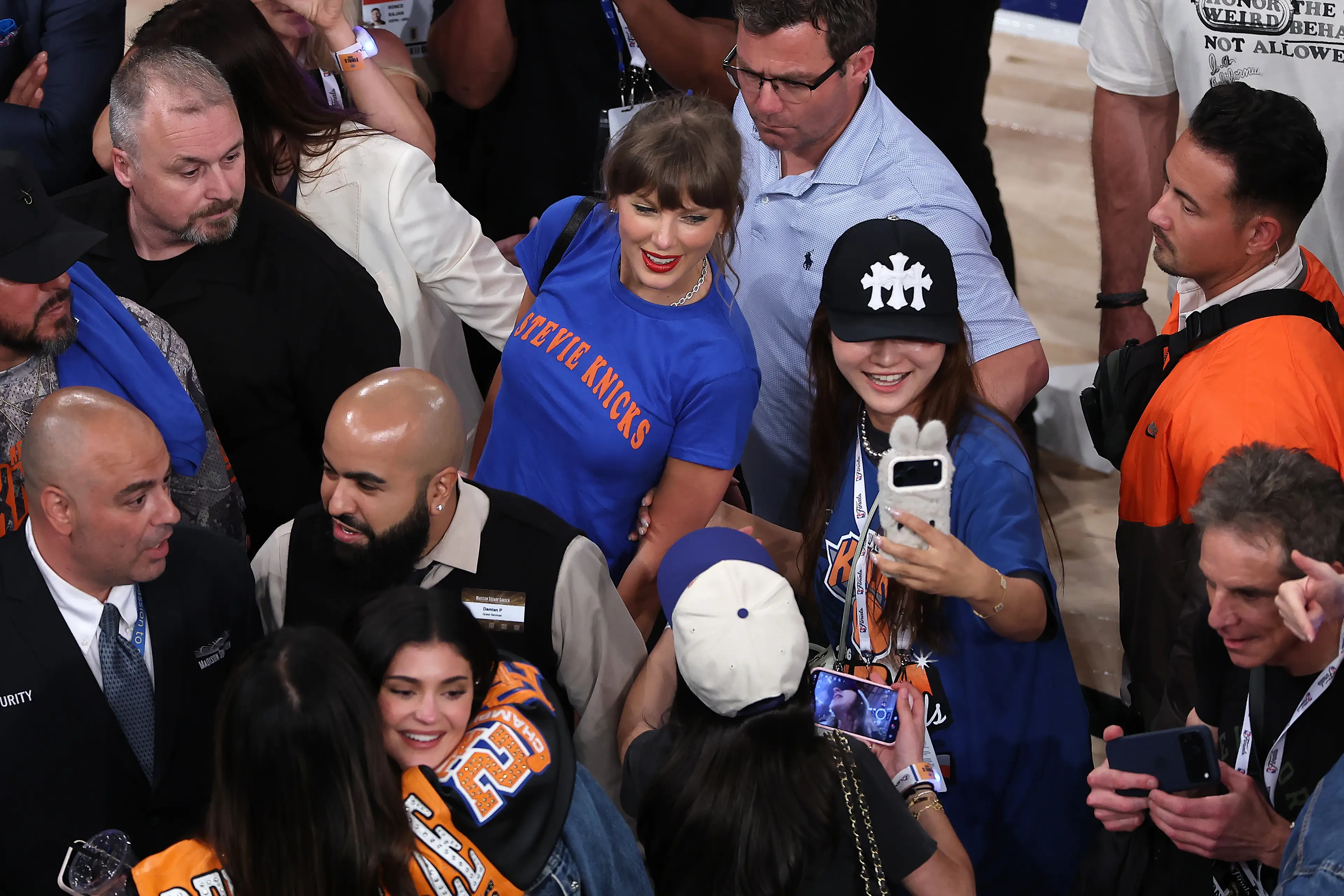 Taylor Swift was spotted celebrating at the game (Dustin Satloff/Getty Images)