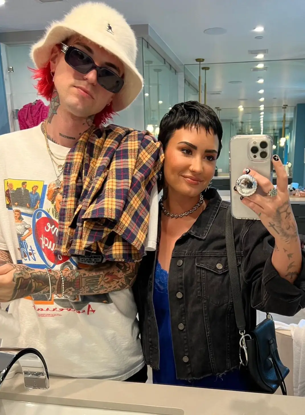 The pair met in January 2022 and went public with their relationship seven months later. Instagram/@ddlovato