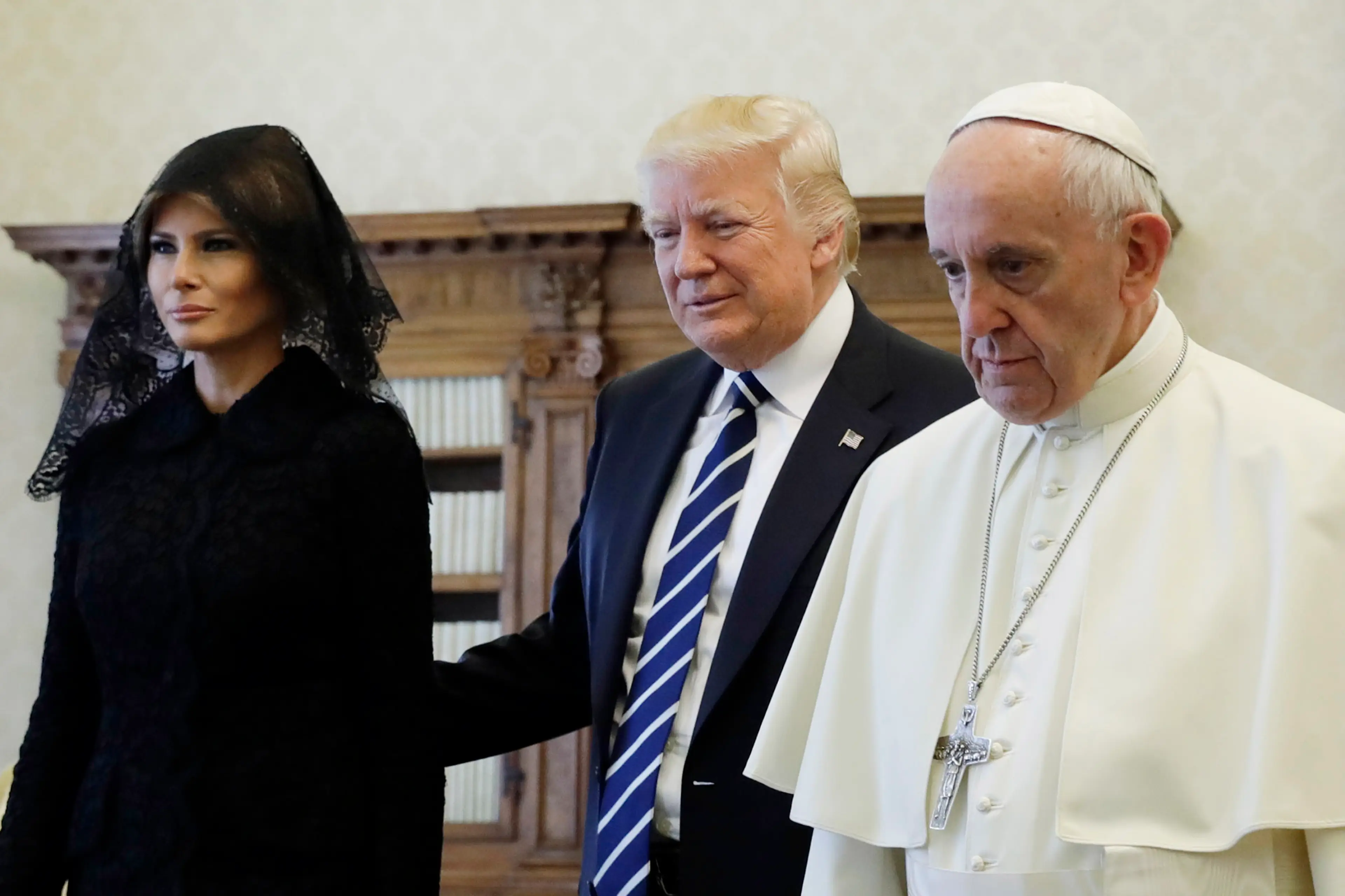 Pope Francis has previously been outspoken about some of Trump's policies (EVAN VUCCI/AFP via Getty Images)