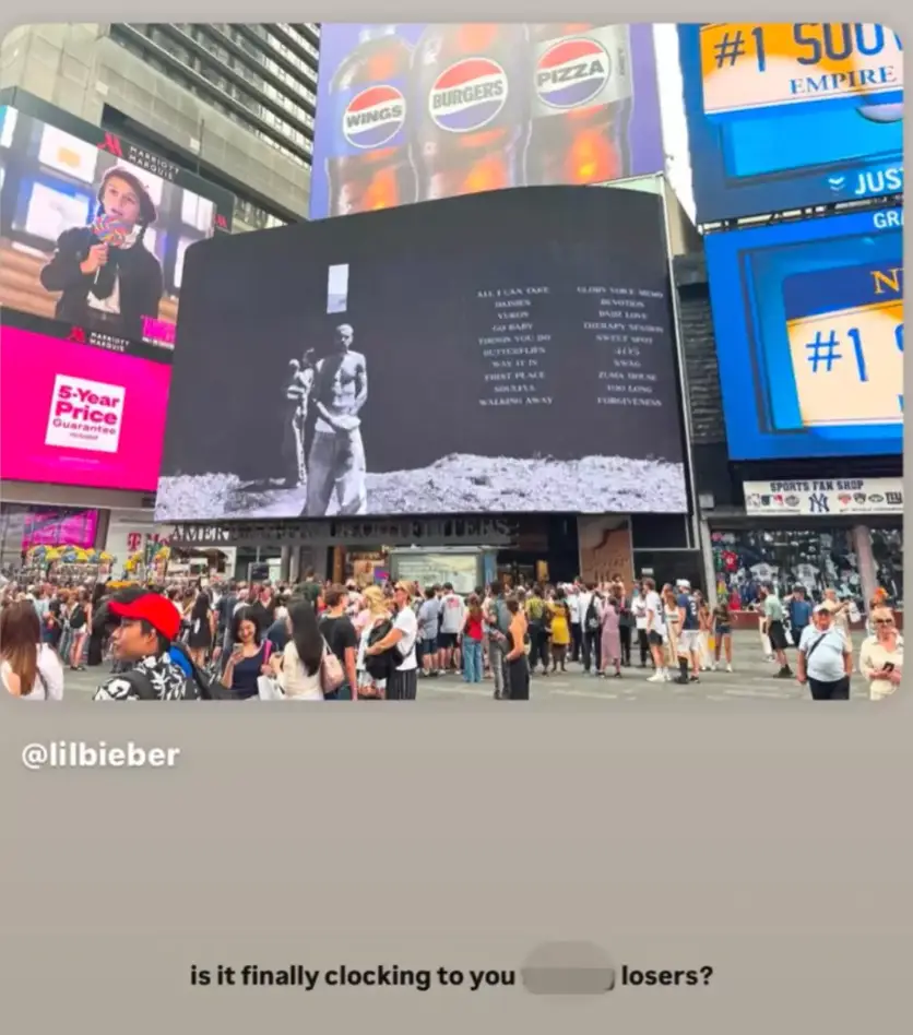 Hailey shared a bizarre post online (Instagram/@haileybieber)